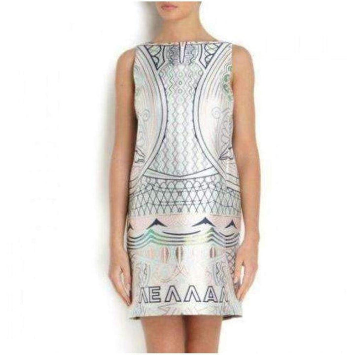 Lella Printed Jacquard Dress