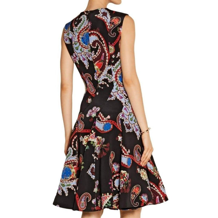 Masson Printed Silk-Satin Dress