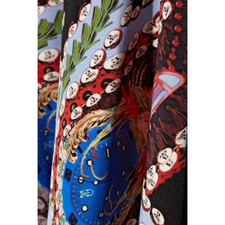 Masson Printed Silk-Satin Dress