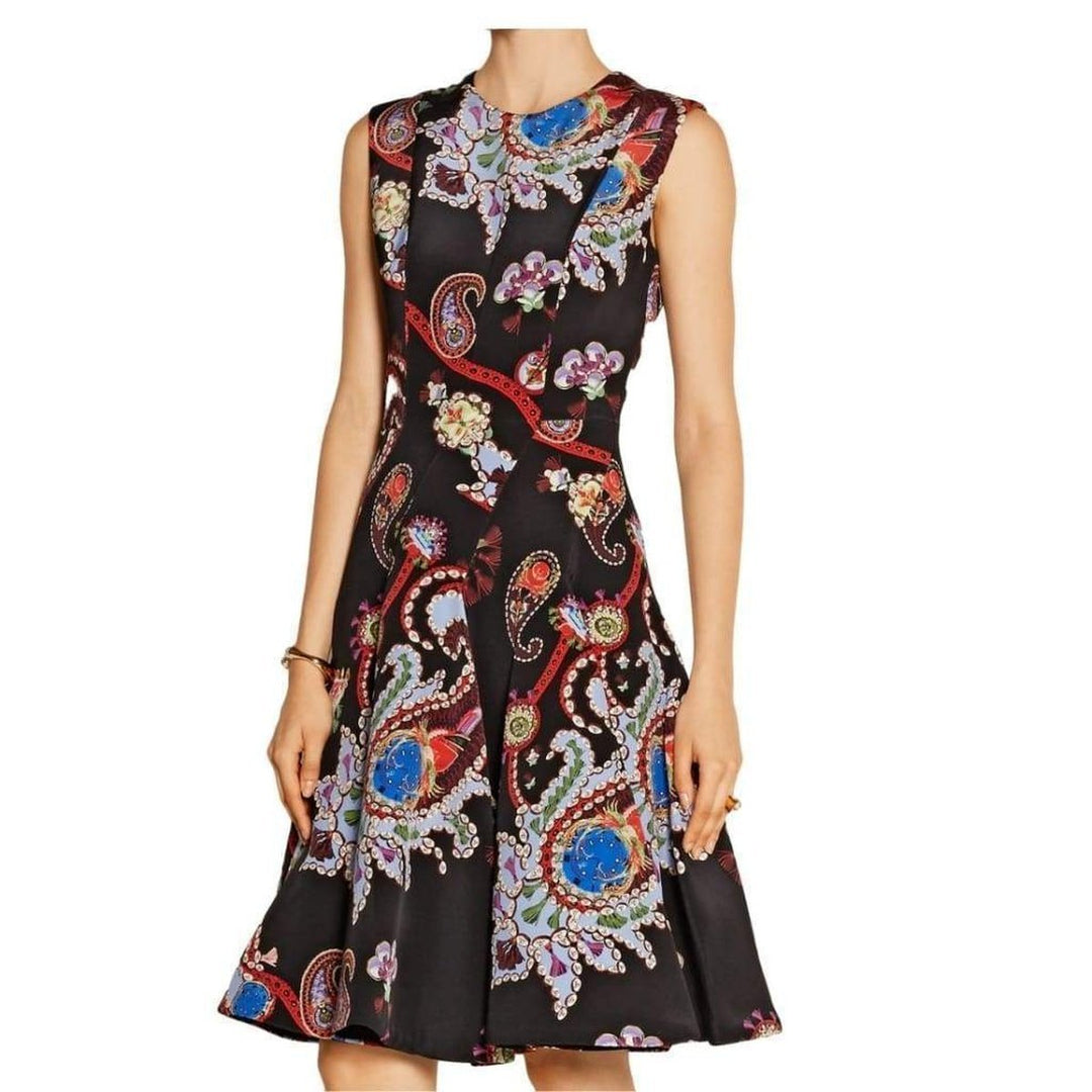 Masson Printed Silk-Satin Dress