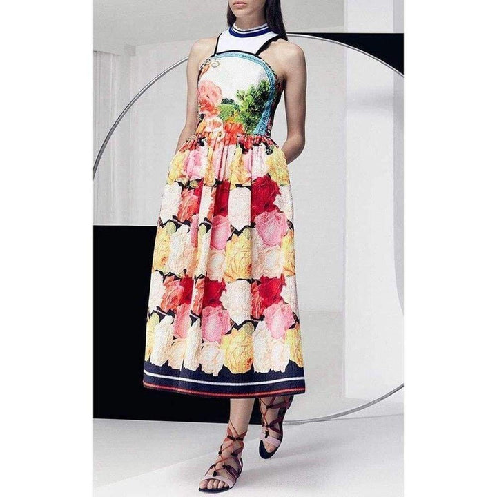 Cotton Blend  Printed Dress