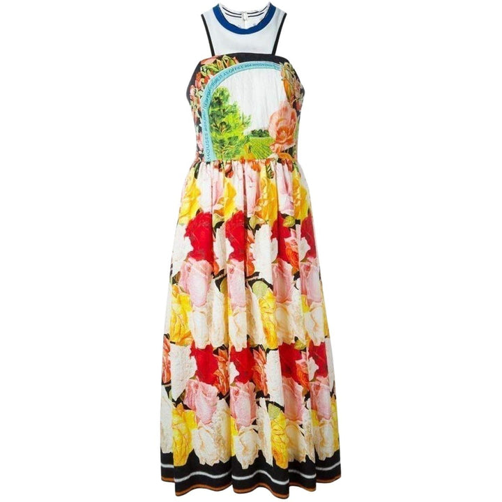 Mary Katrantzou-Vulars Cotton-blend Printed Dress - Runway Catalog