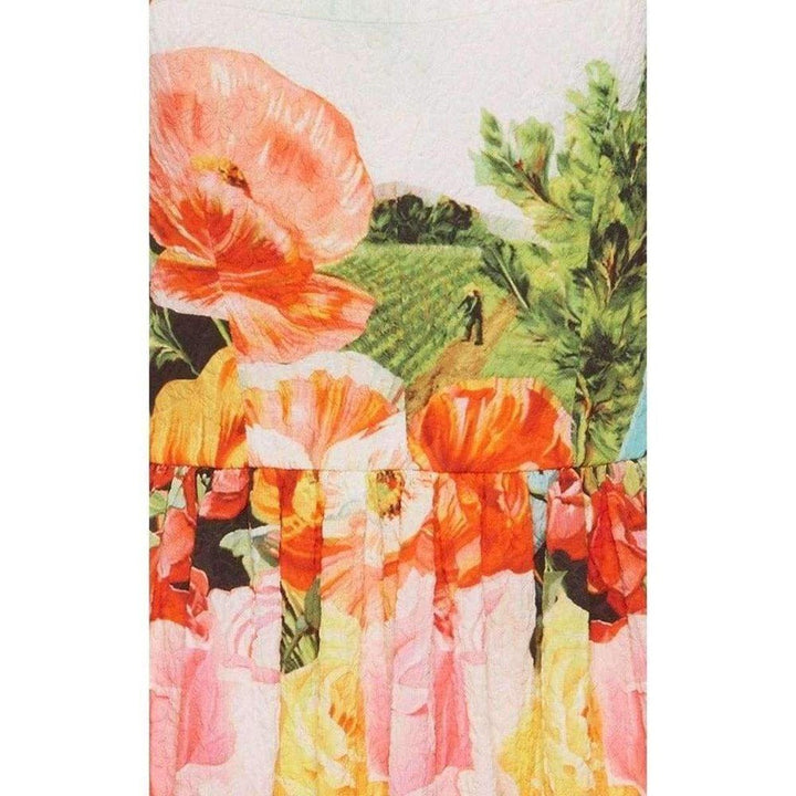 Cotton Blend  Printed Dress