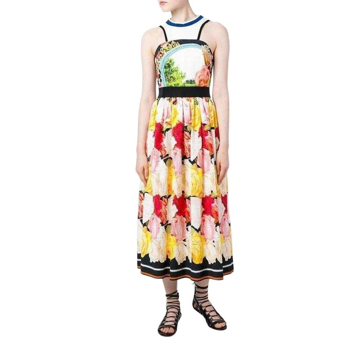 Cotton Blend  Printed Dress