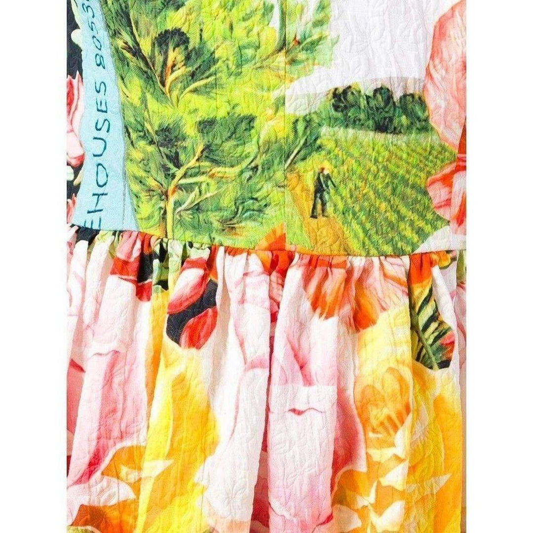 Cotton Blend  Printed Dress
