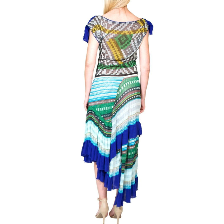 Roude Ruffled Crochet Knit Dress
