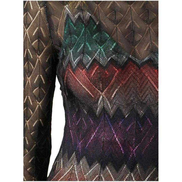 Zig Zag Crochet Sheer Dress