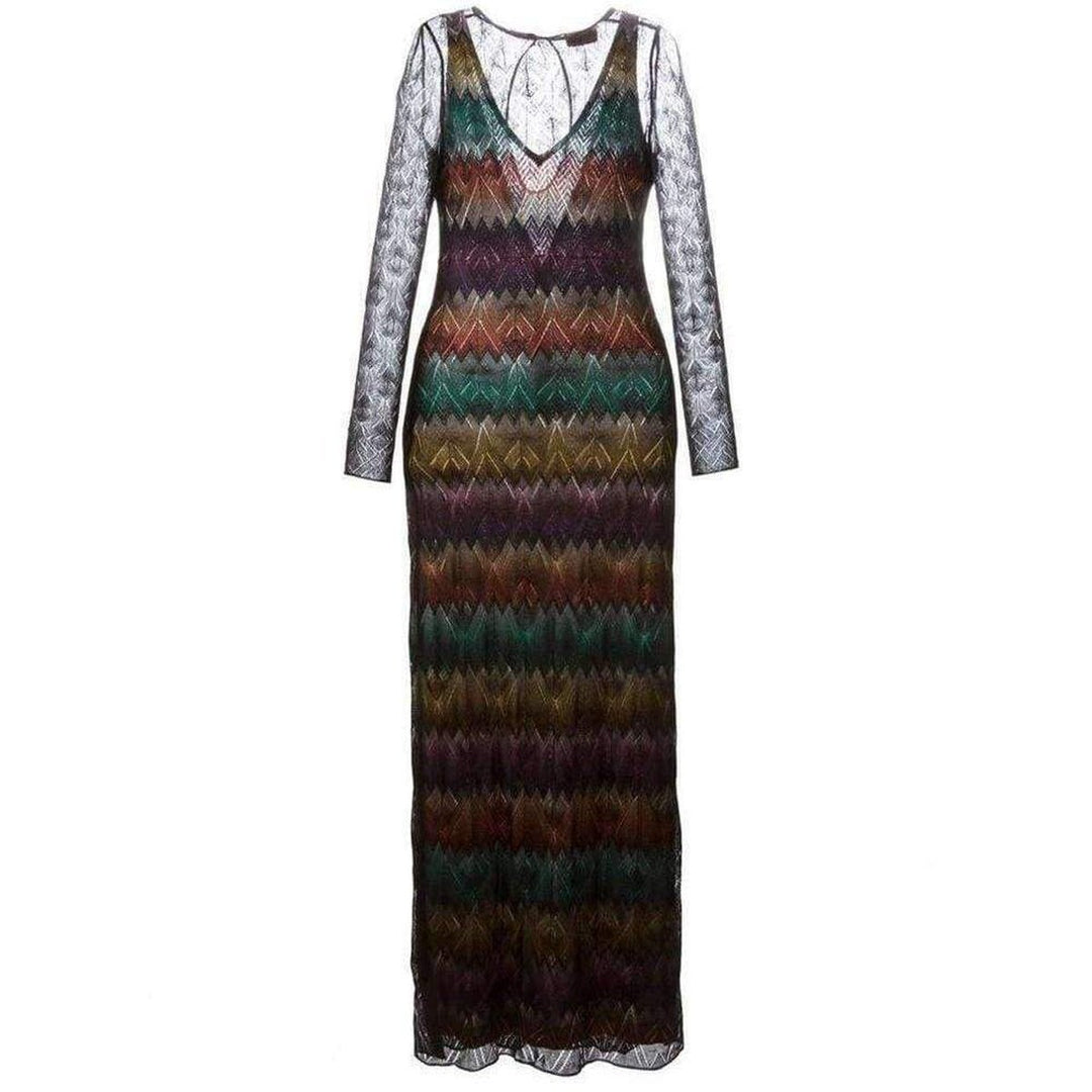 Missoni-Zig Zag Crochet Sheer Dress - Runway Catalog