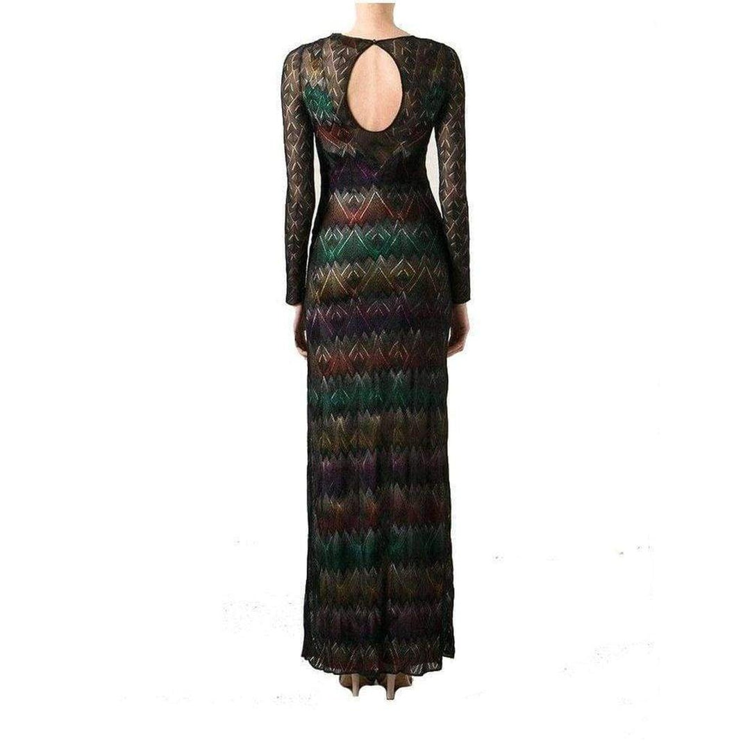 Zig Zag Crochet Sheer Dress