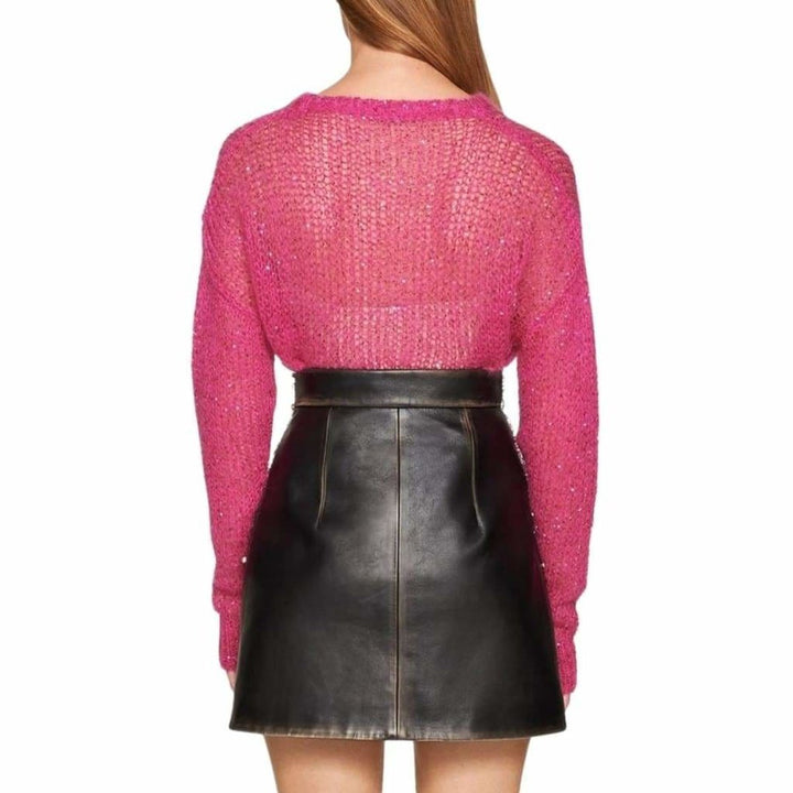 Oversized Sequin-Embellished Mohair Jumper