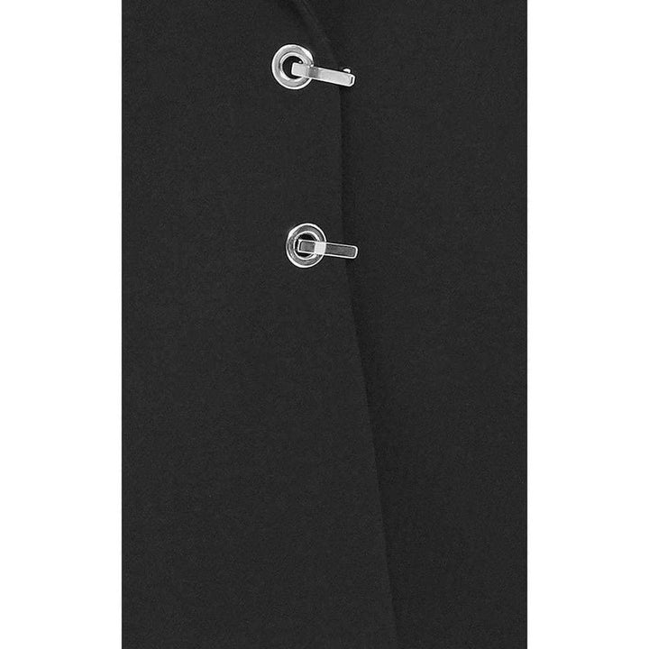 Mugler Double Wool Signature Closure Black Blazer