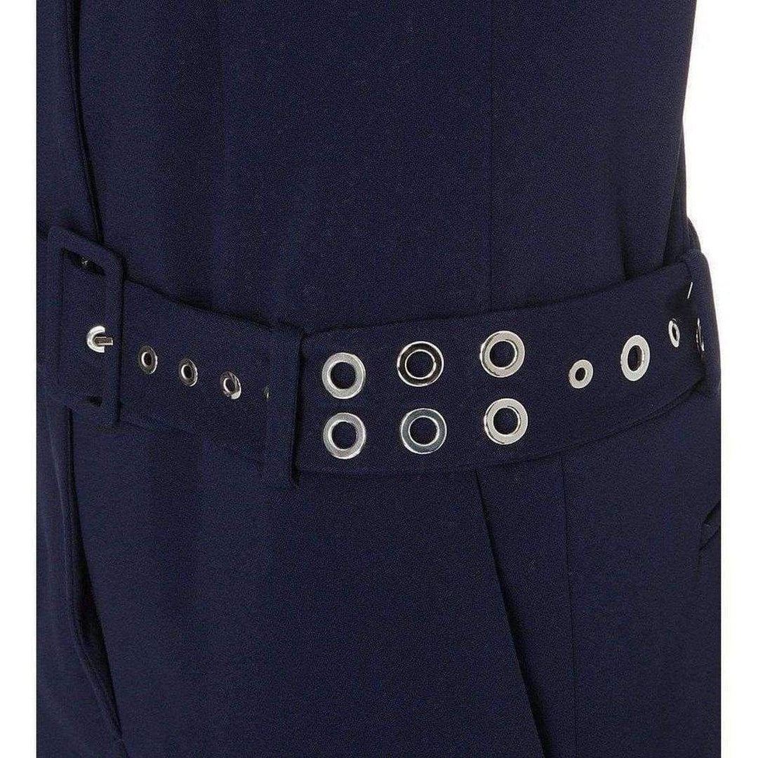 Sleeveless Stretch Crepe Jumpsuit