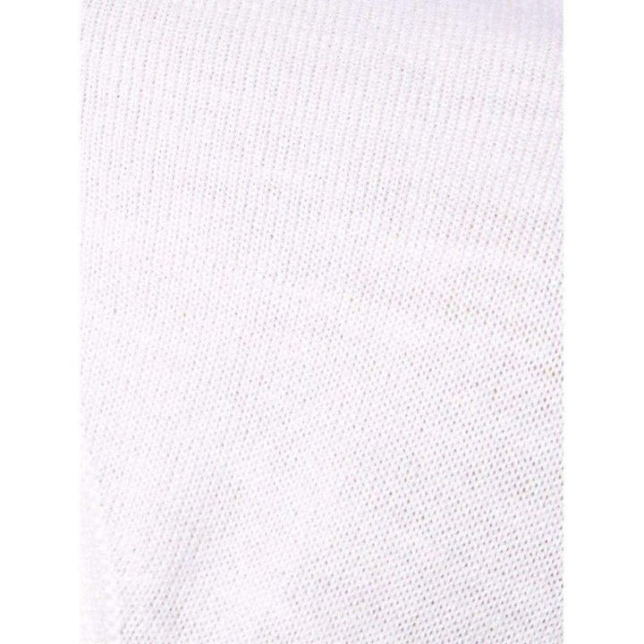 White Extra Fine Wool Cutout Detail Sweater