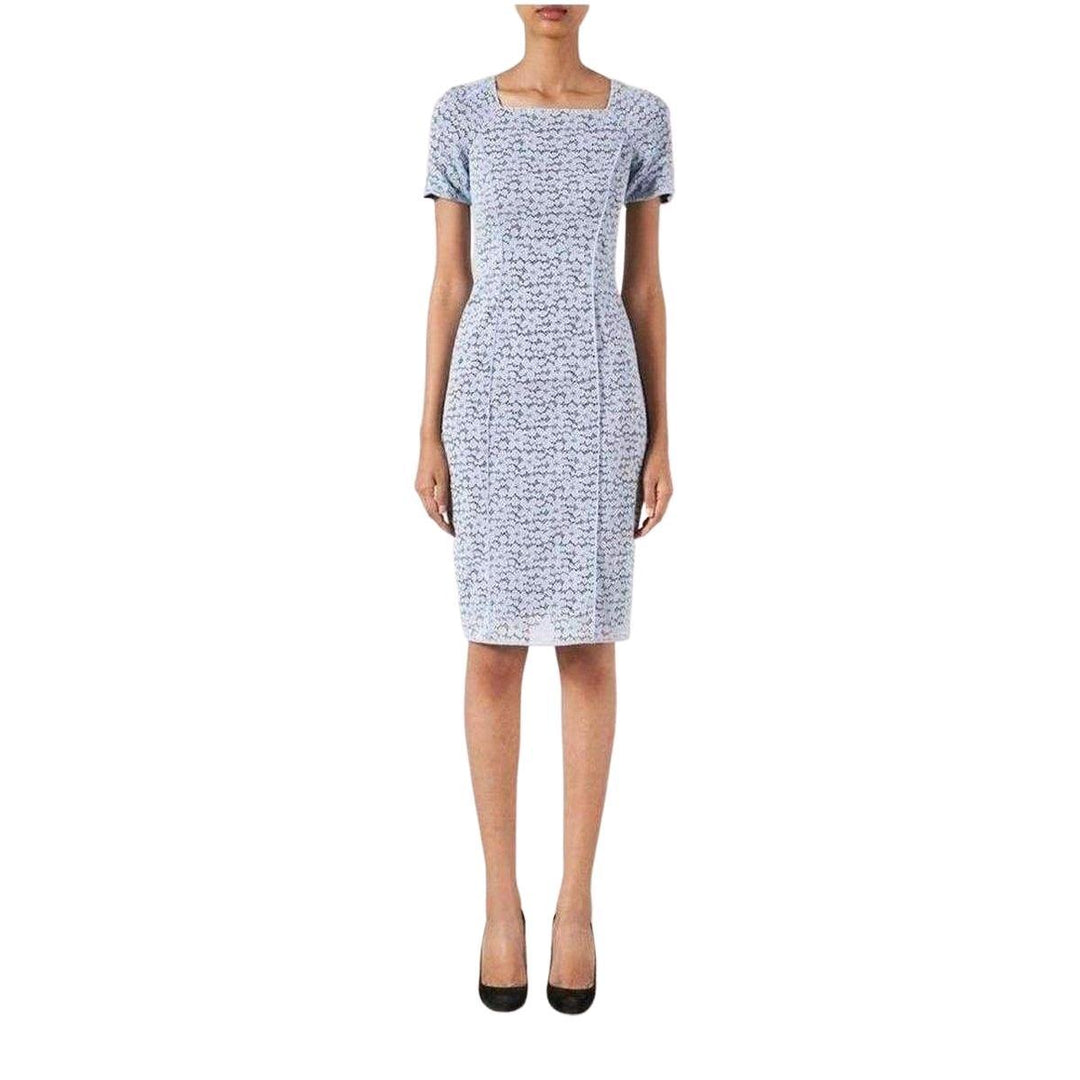 Lace Elbow Sleeve Fitted Silk Dress