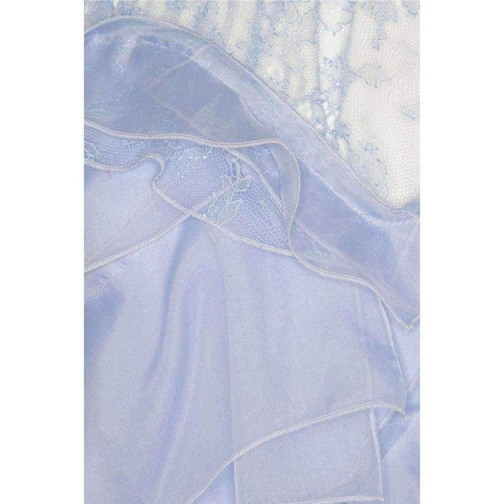 Ruffle Silk Crêpe Gown