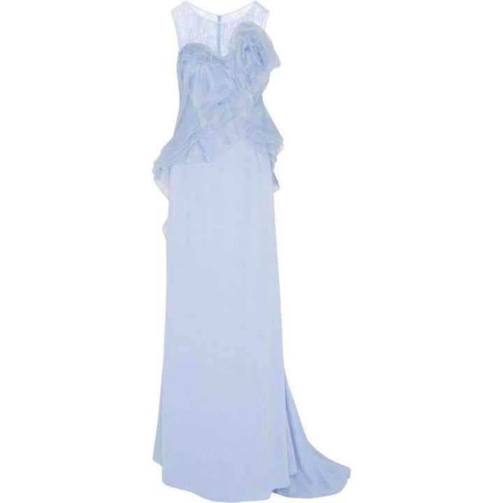 Ruffle Silk Crêpe Gown