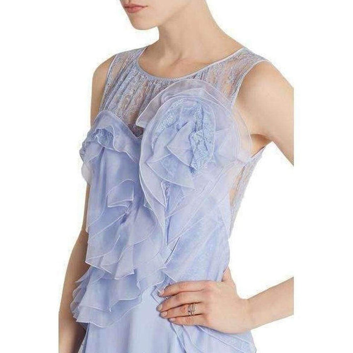 Ruffle Silk Crêpe Gown