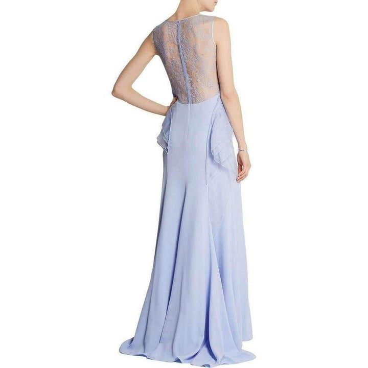 Ruffle Silk Crêpe Gown