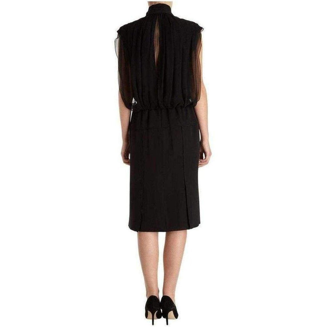 Silk Voile Sleeveless Cocktail Dress