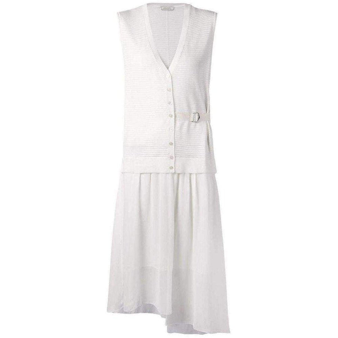 Nina Ricci-White Wool & Silk Dress - Runway Catalog