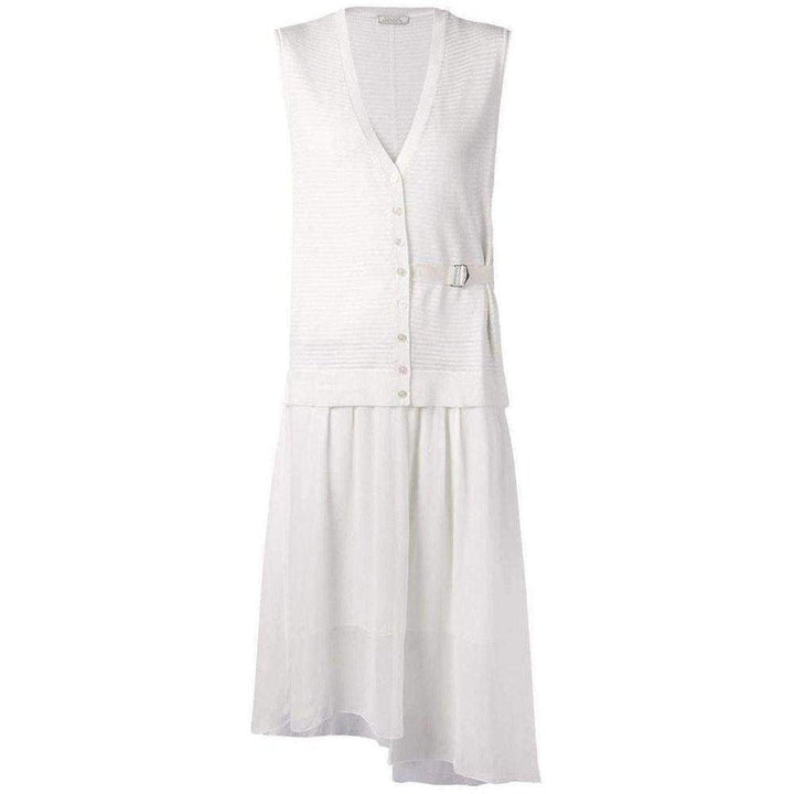 Nina Ricci-White Wool & Silk Dress - Runway Catalog