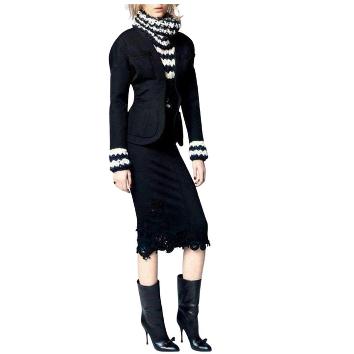 Wool Open Front Blazer Jacket