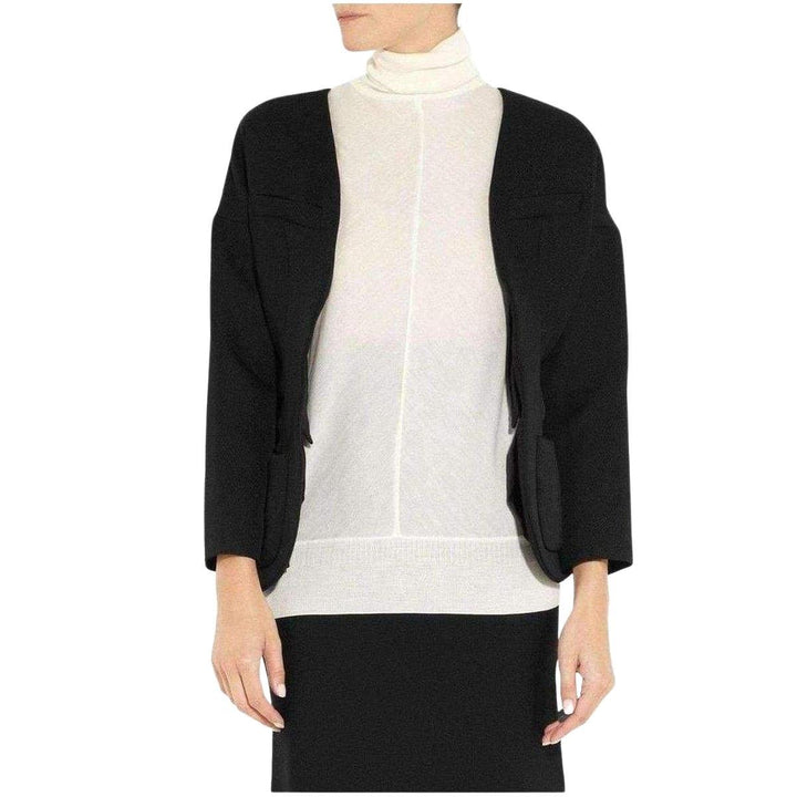 Wool Open Front Blazer Jacket
