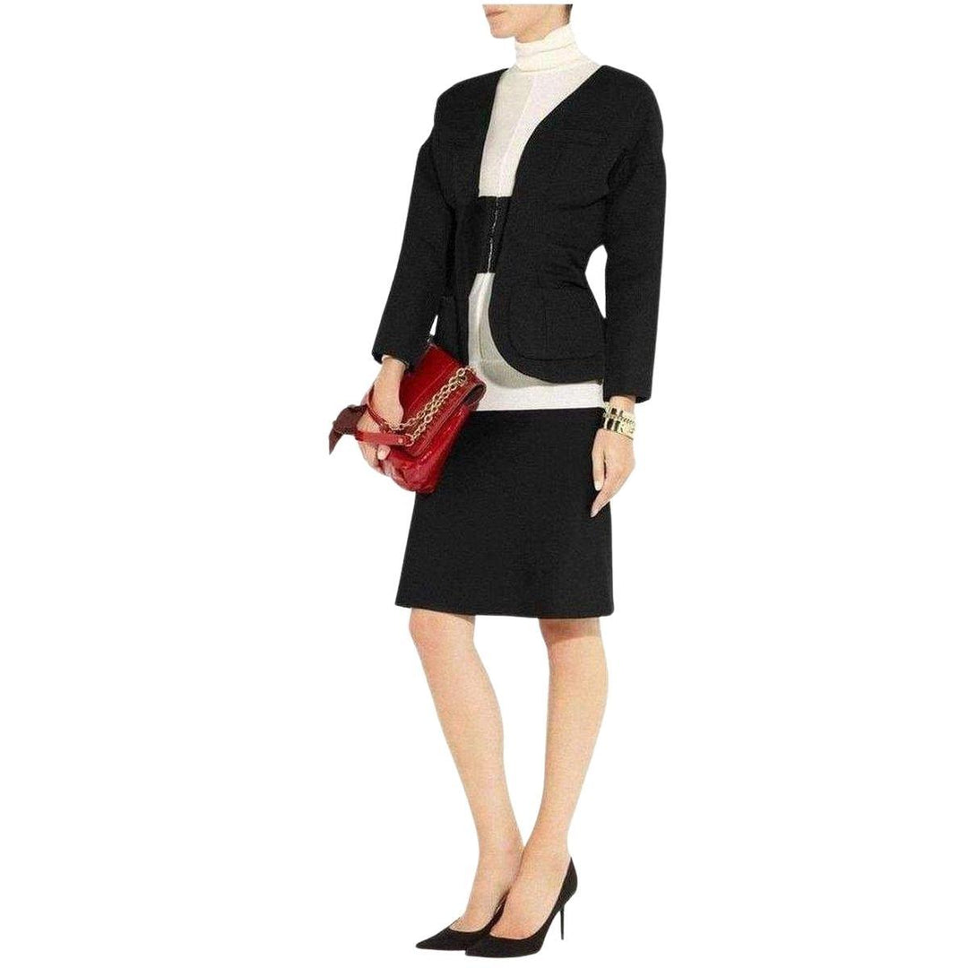 Wool Open Front Blazer Jacket