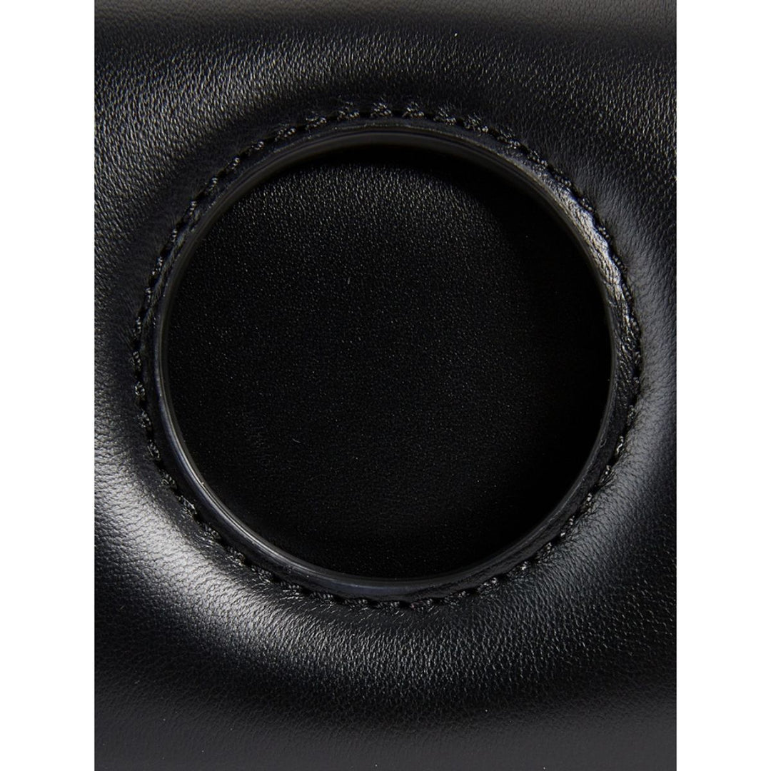 Burrow-22 Leather Shoulder Bag in Black