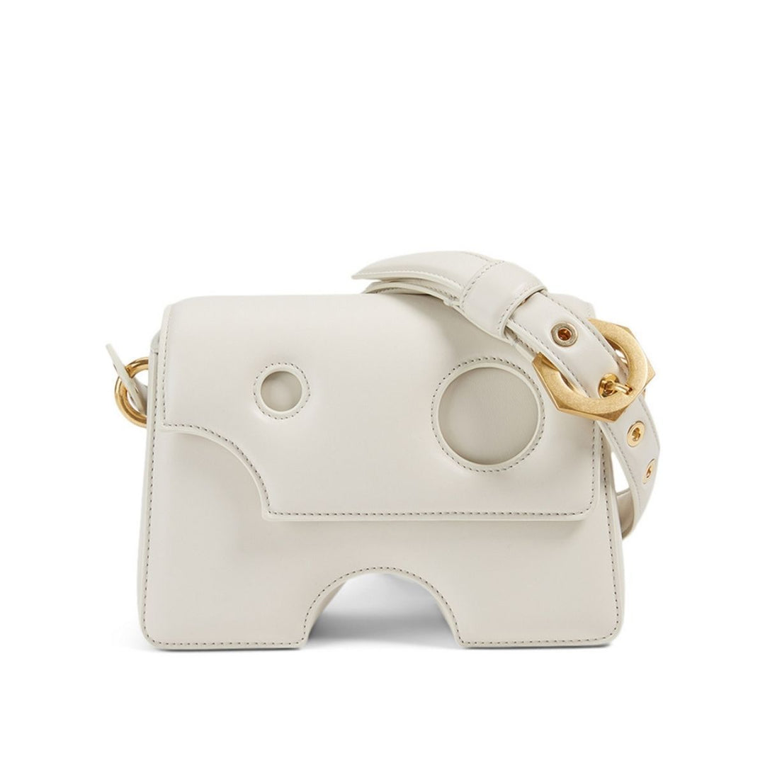 Off White-Burrow-22 Leather Shoulder Bag - Runway Catalog