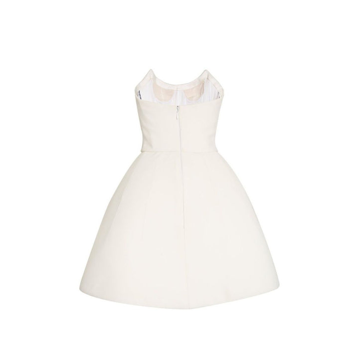 Embellished Crepe De Chine Mini Dress
