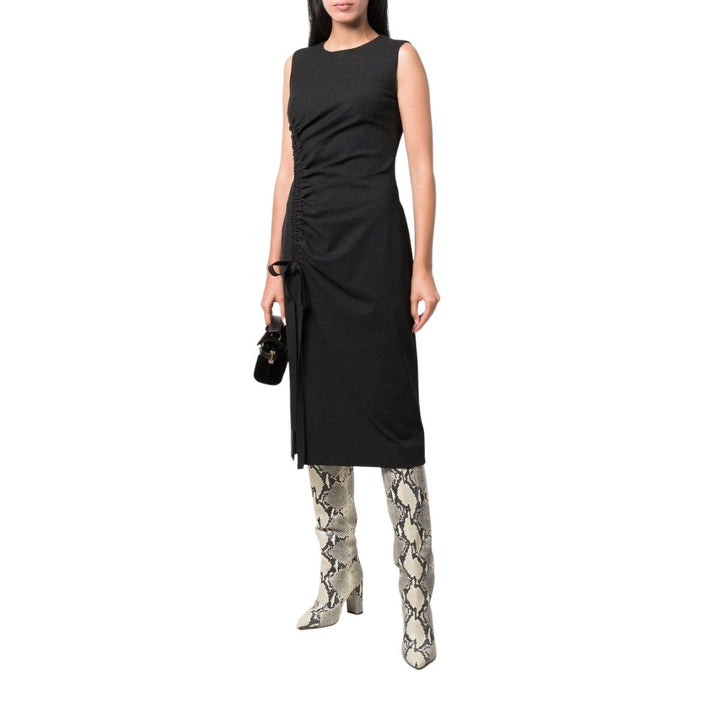 Gathered-detail Shift Dress