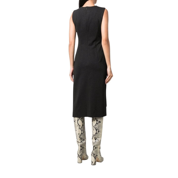 Gathered-detail Shift Dress