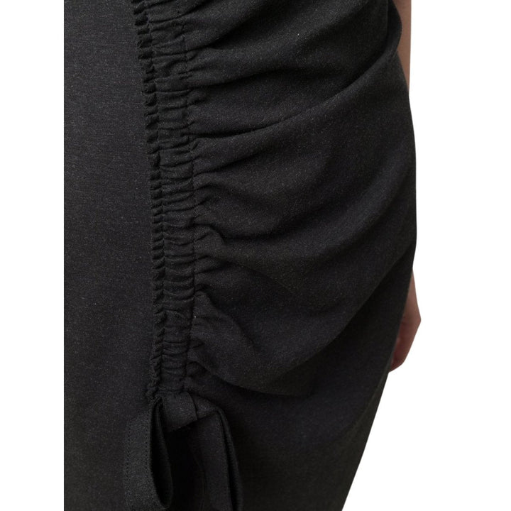 Gathered-detail Shift Dress
