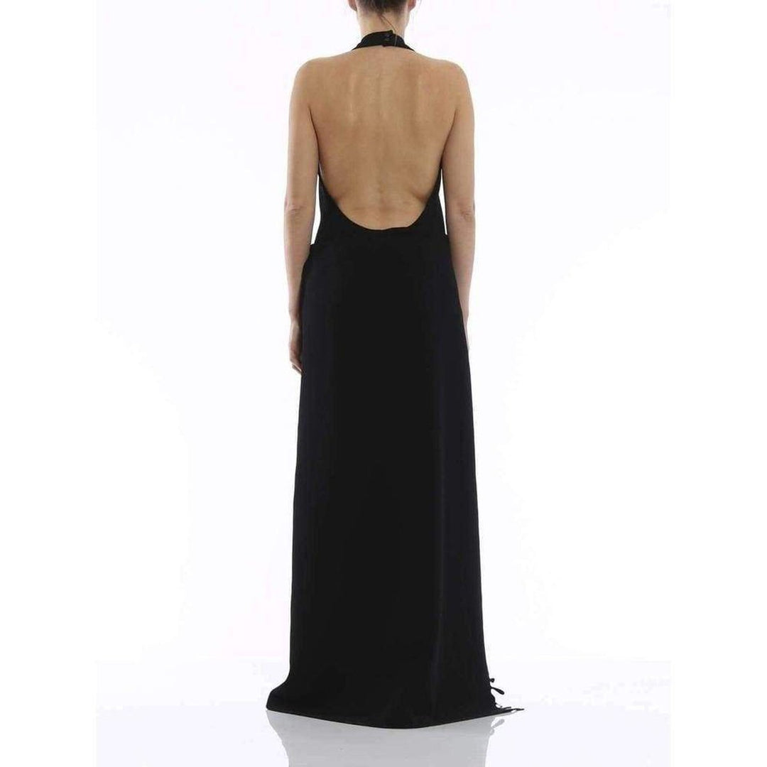 Black Sleeveless Fringed Dress