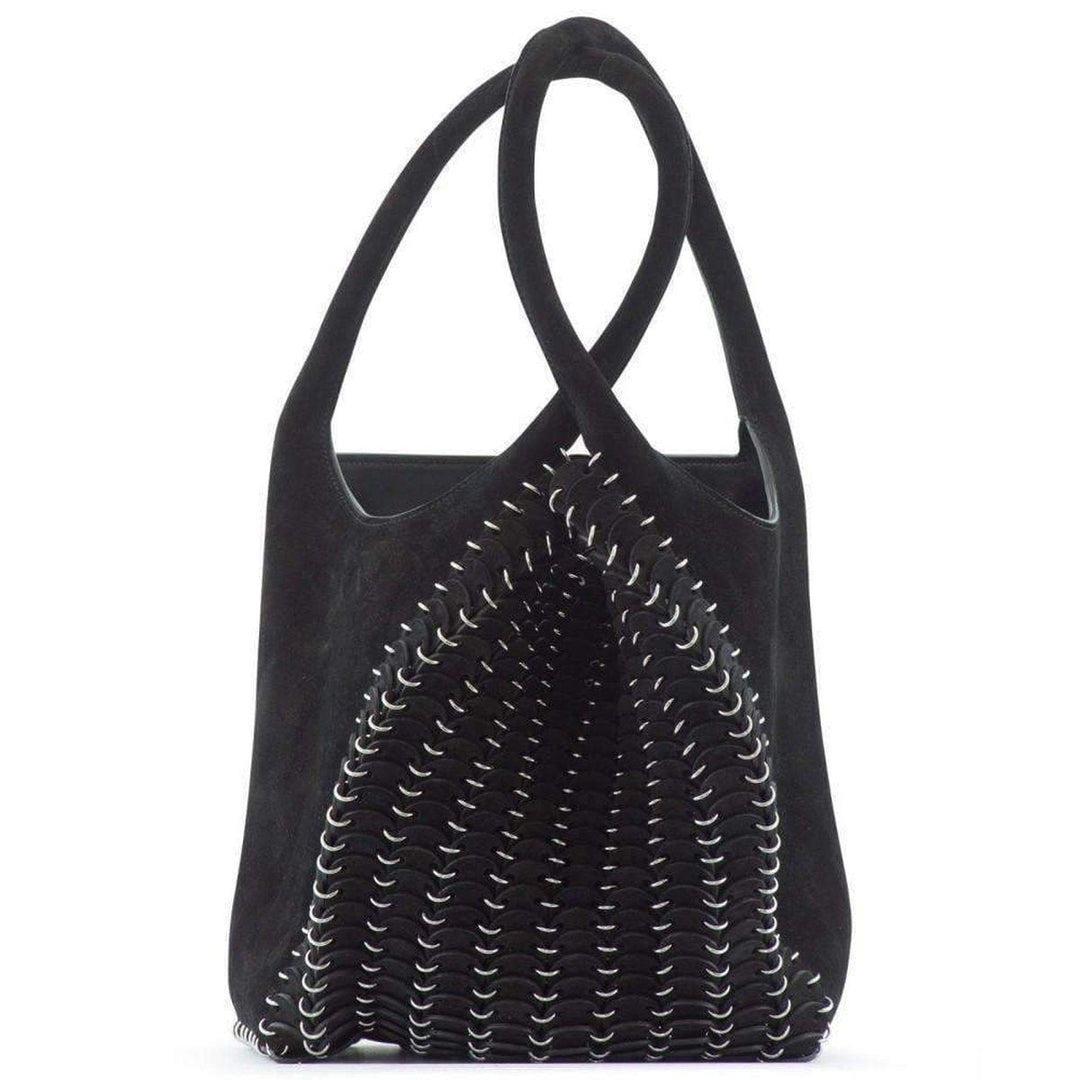 Black Suede Pliage Bucket Bag