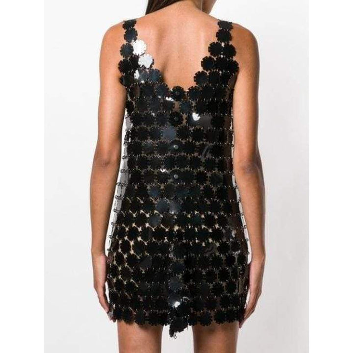 Chain-link Mini Dress