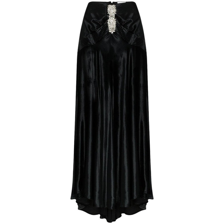 Paco Rabanne-Crystal-embellished Flared Maxi Skirt - Runway Catalog