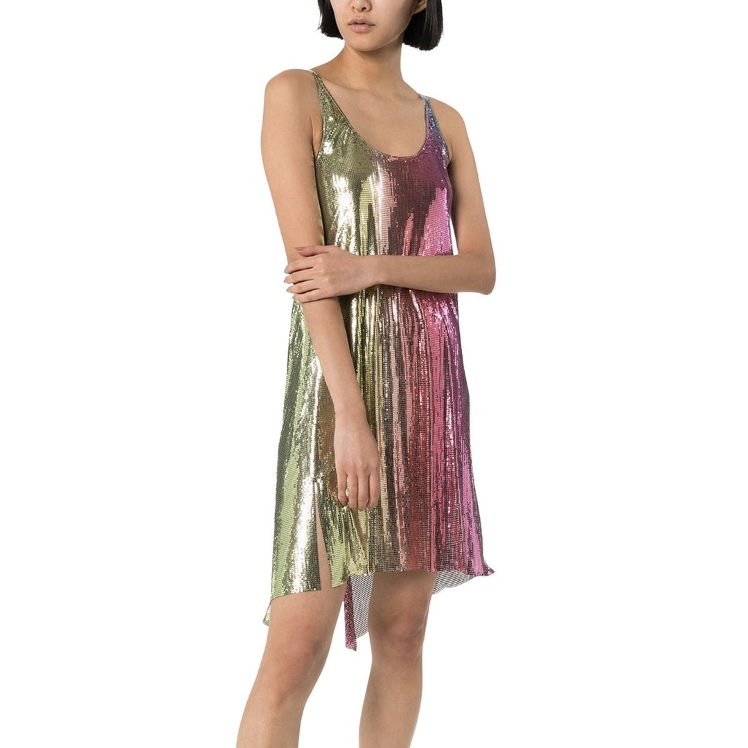 Rainbow Chain Mail Mini Dress