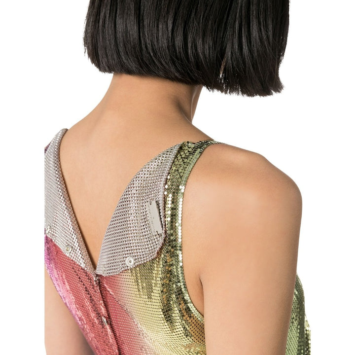 Rainbow Chain Mail Mini Dress