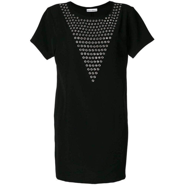 Paco Rabanne-Rivet Stud Black Dress - Runway Catalog