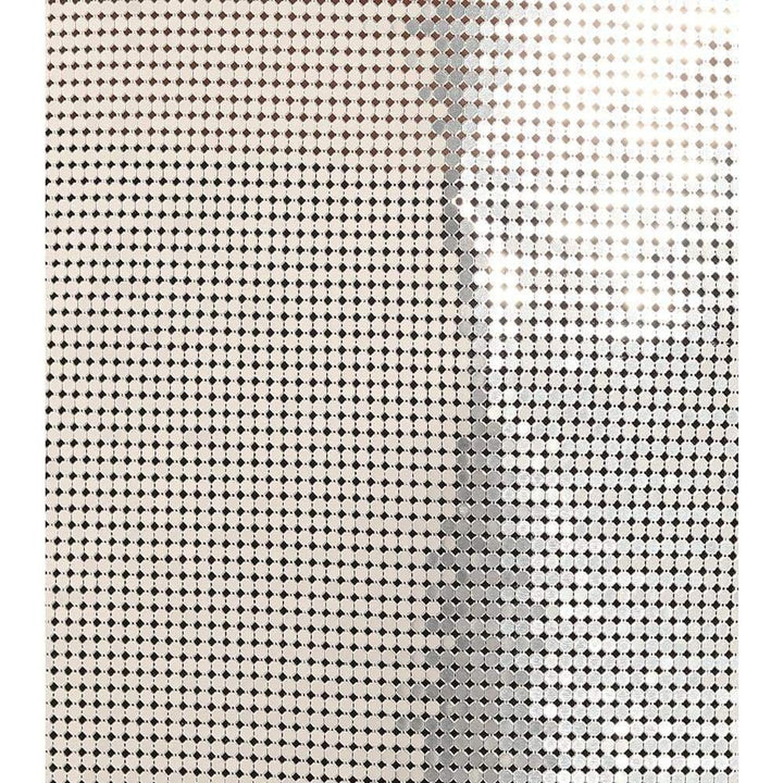 Silver Asymmetric Metal Mesh Top