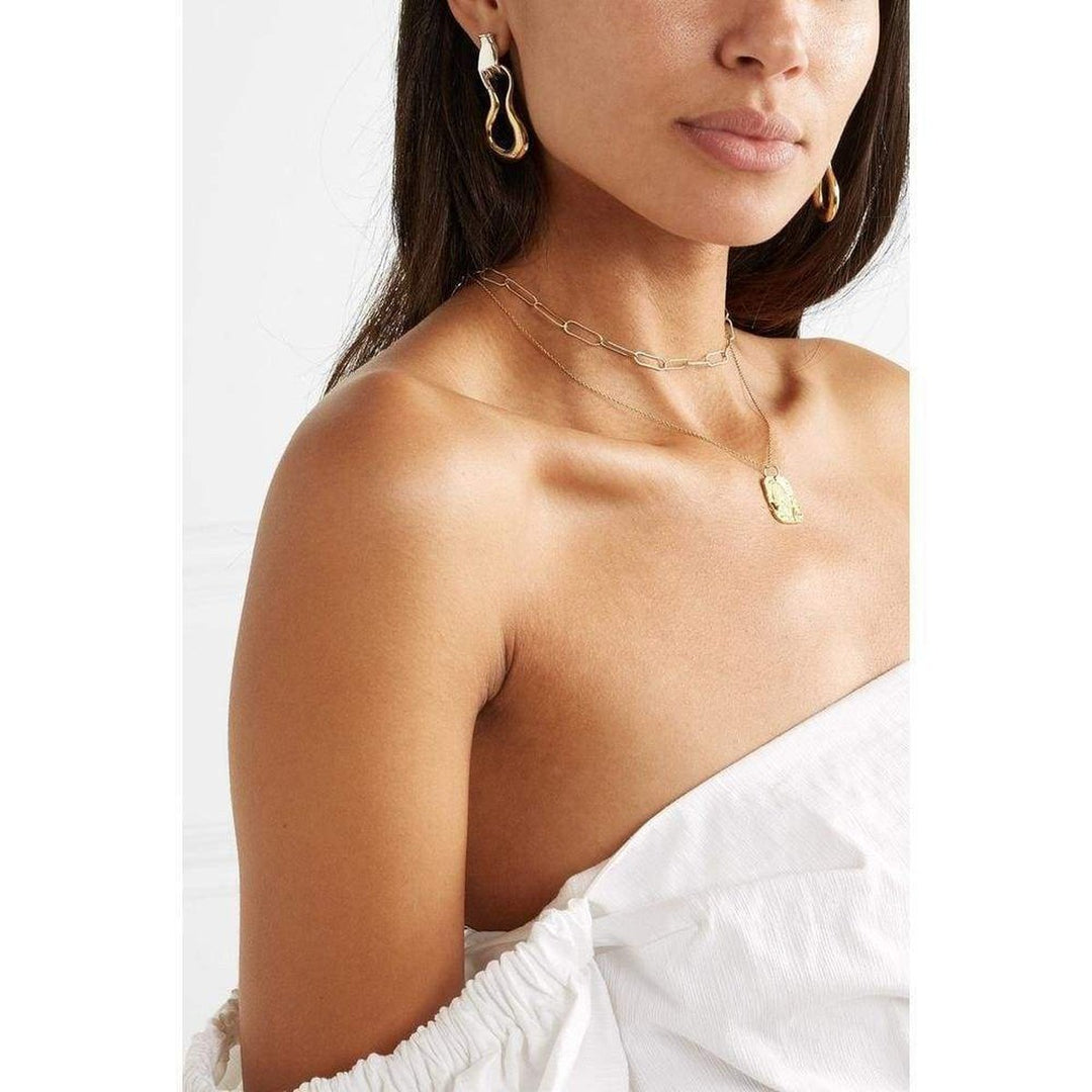 Sterling Silver and 18K Gold Plating Earrings