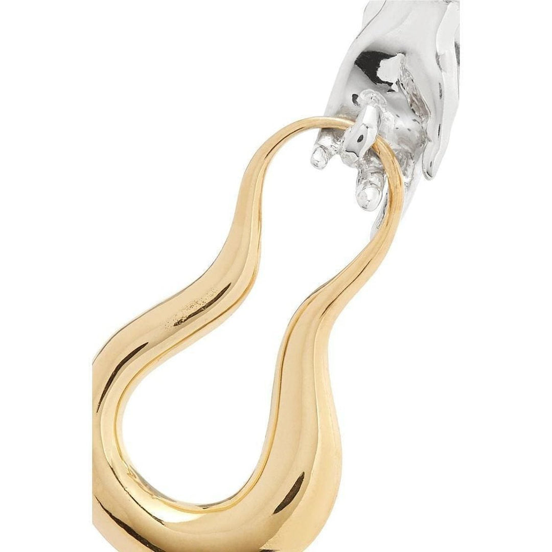 Sterling Silver and 18K Gold Plating Earrings