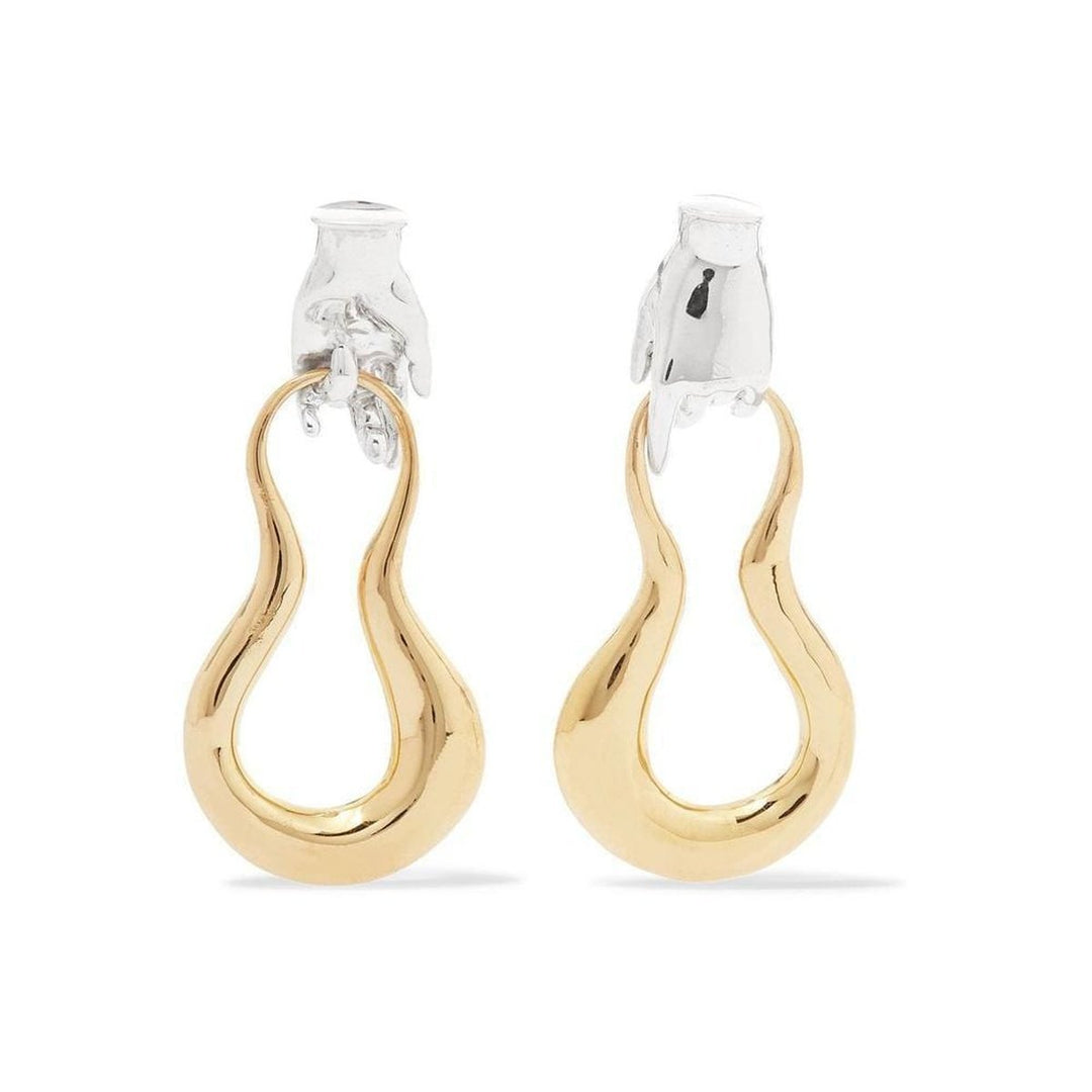 Sterling Silver and 18K Gold Plating Earrings