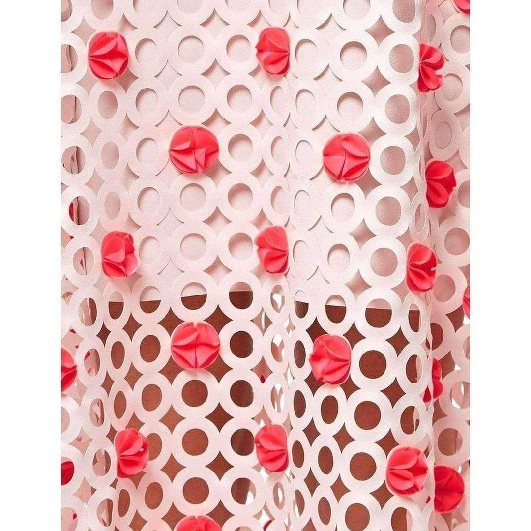Paskal Blush Pink Laser-Cut Skirt