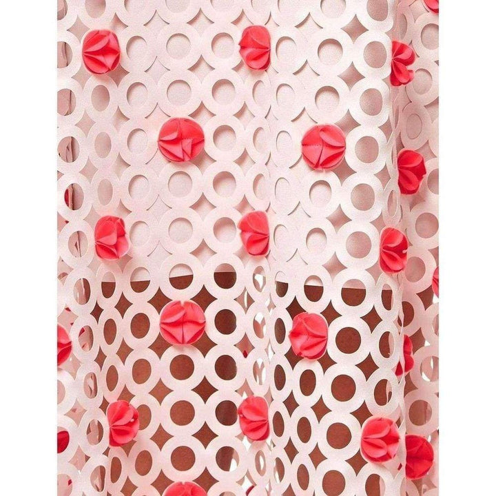 Paskal Blush Pink Laser-Cut Skirt