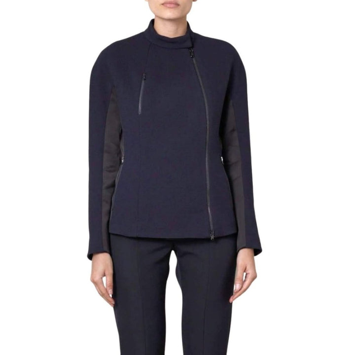 Blue Satin Insert Fencing Jacket