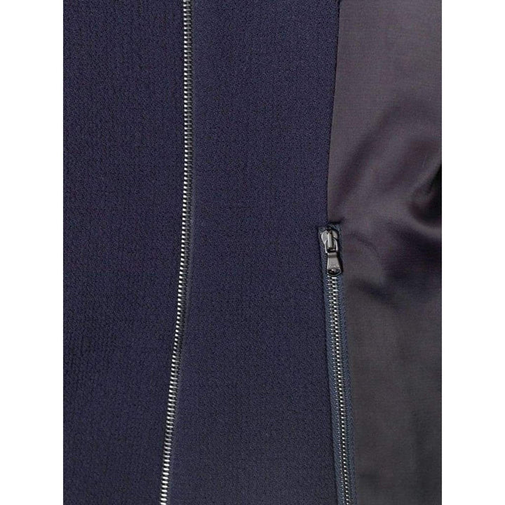 Blue Satin Insert Fencing Jacket