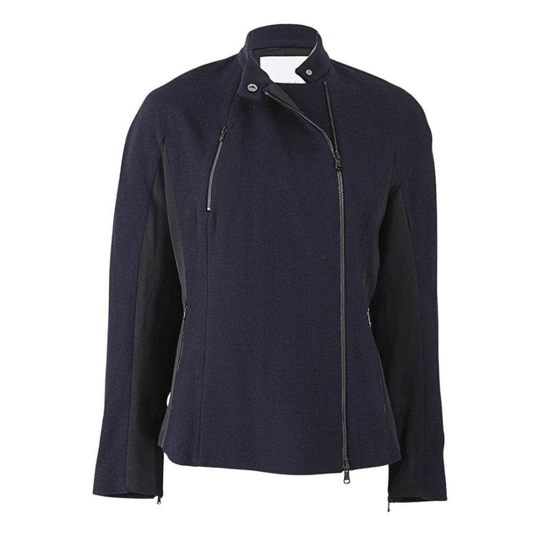 Blue Satin Insert Fencing Jacket